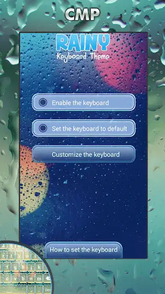 Play Rainy Keyboard Theme  and enjoy Rainy Keyboard Theme with UptoPlay