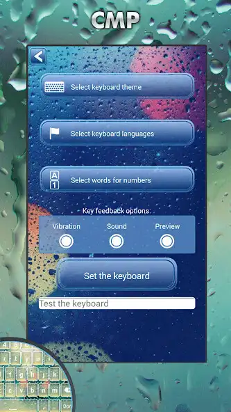 Play Rainy Keyboard Theme as an online game Rainy Keyboard Theme with UptoPlay
