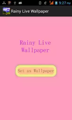 Play Rainy Live Wallpaper!