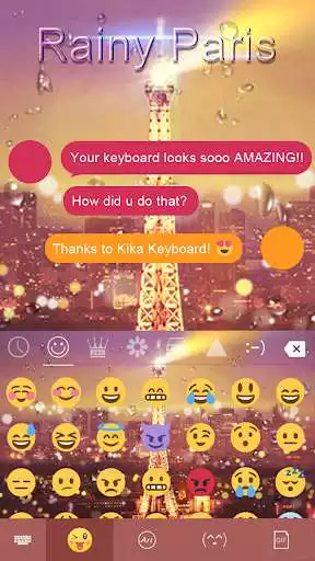 Play Rainy Paris Keyboard Background as an online game Rainy Paris Keyboard Background with UptoPlay