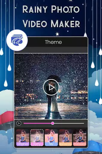 Play Rainy Photo Video Movie Maker  and enjoy Rainy Photo Video Movie Maker with UptoPlay
