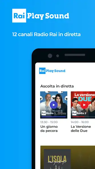 Play RaiPlay Sound: radio e podcast  and enjoy RaiPlay Sound: radio e podcast with UptoPlay