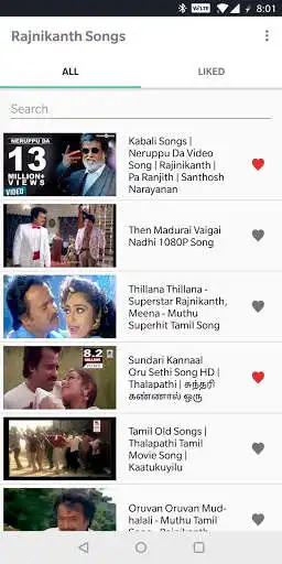 Play APK Rajinikanth Tamil Video Songs  and enjoy Rajinikanth Tamil Video Songs with UptoPlay com.funk8media.rajnisongs
