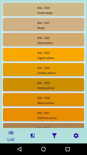 Play RAL Colors Palette  and enjoy RAL Colors Palette with UptoPlay