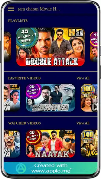 Play Ram Charan Movie Hindi Dubbed  and enjoy Ram Charan Movie Hindi Dubbed with UptoPlay