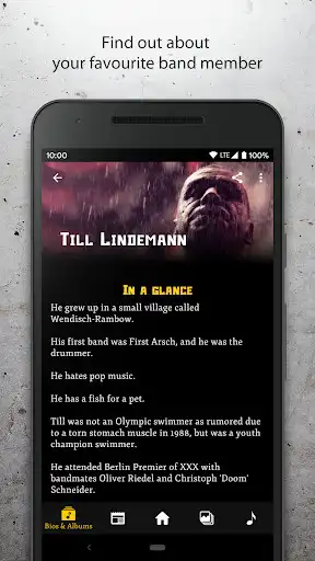 Play Rammstein Unofficial Fan App as an online game Rammstein Unofficial Fan App with UptoPlay
