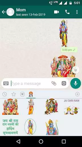 Play RAM NAVMI WhatsApp Stickers as an online game RAM NAVMI WhatsApp Stickers with UptoPlay