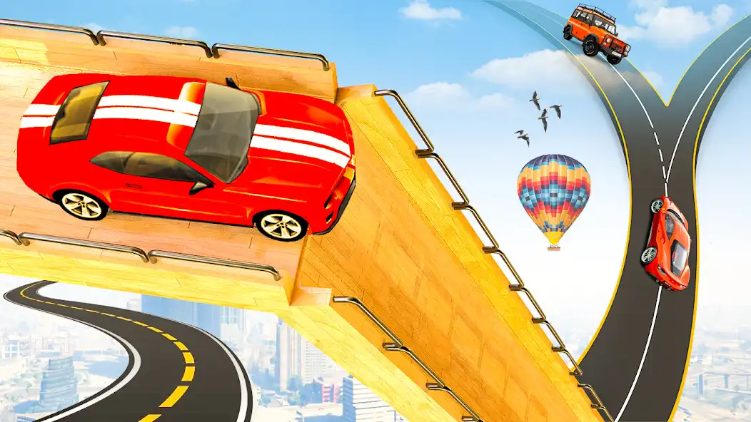 Joacă Ramp Car Stunt Game: Jocuri cu mașini și bucură-te de Ramp Car Stunt Game: Jocuri cu mașini cu UptoPlay