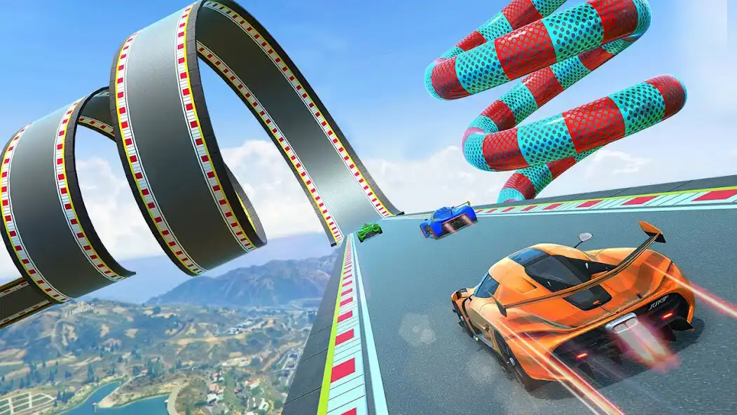 Play Ramp Car Stunt Racing Games 3D as an online game Ramp Car Stunt Racing Games 3D with UptoPlay