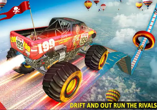 Play Ramp Monster Truck Stunts:New Racing Games as an online game Ramp Monster Truck Stunts:New Racing Games with UptoPlay