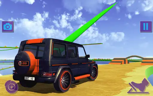 Play Ramp Stunt Desperate Idle Jeep as an online game Ramp Stunt Desperate Idle Jeep with UptoPlay