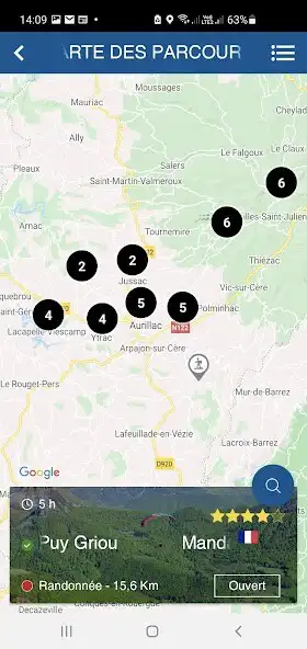 Play Rando autour dAurillac as an online game Rando autour dAurillac with UptoPlay