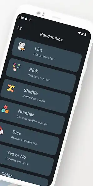 Play Randombox(Draw lots, Dice...) as an online game Randombox(Draw lots, Dice...) with UptoPlay