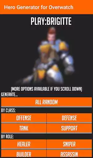 Play Random Hero Generator for Overwatch  and enjoy Random Hero Generator for Overwatch with UptoPlay