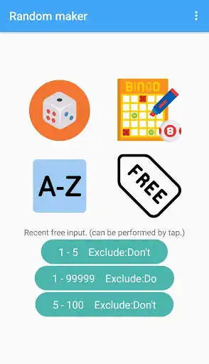 Play Random Maker.　Dice, Bingo, Numbers, Alphabets  and enjoy Random Maker.　Dice, Bingo, Numbers, Alphabets with UptoPlay