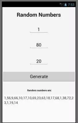 Play Random Numbers