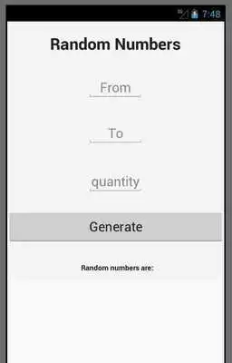 Play Random Numbers