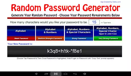 Play Random Password Generator  and enjoy Random Password Generator with UptoPlay