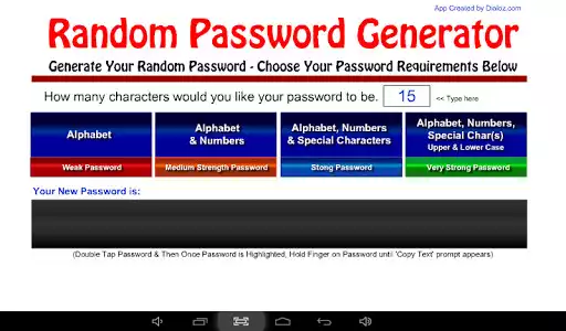 Play Random Password Generator as an online game Random Password Generator with UptoPlay