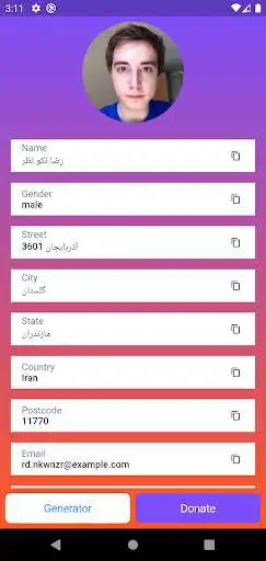 Play Random Person Generator as an online game Random Person Generator with UptoPlay