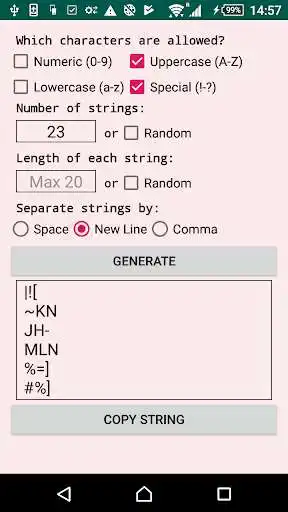 Play Random String Generator as an online game Random String Generator with UptoPlay