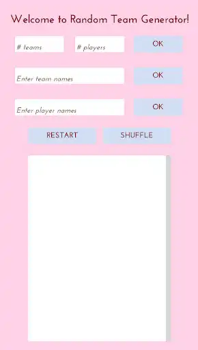 Play Random Team Generator  and enjoy Random Team Generator with UptoPlay