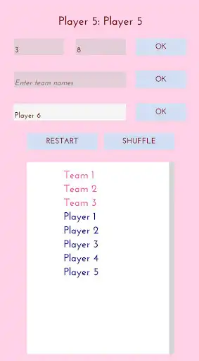 Play Random Team Generator as an online game Random Team Generator with UptoPlay