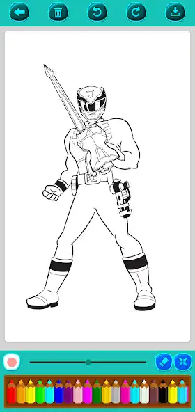 Play Rangers Coloring Page  and enjoy Rangers Coloring Page with UptoPlay