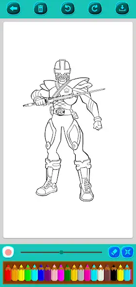Play Rangers Coloring Page as an online game Rangers Coloring Page with UptoPlay
