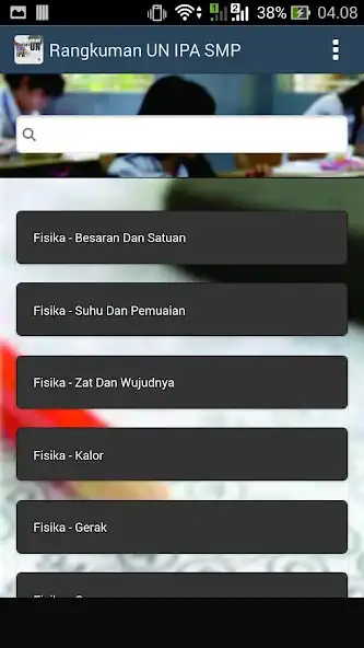 Play Rangkuman Materi UN IPA SMP as an online game Rangkuman Materi UN IPA SMP with UptoPlay