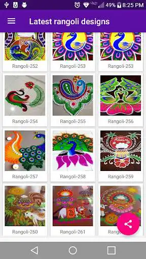 Play Rangoli Designs (Offline) as an online game Rangoli Designs (Offline) with UptoPlay