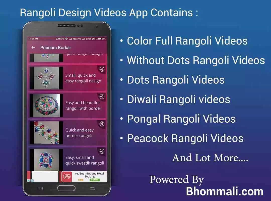 Play Rangoli Designs Videos For All