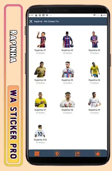 Play Raphinha - WA Sticker Pro  and enjoy Raphinha - WA Sticker Pro with UptoPlay
