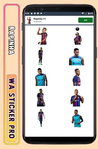 Play Raphinha - WA Sticker Pro as an online game Raphinha - WA Sticker Pro with UptoPlay