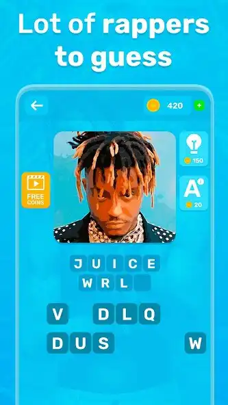 Play Rap Quiz: Guess the Rapper as an online game Rap Quiz: Guess the Rapper with UptoPlay