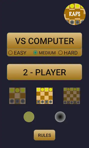 Play Raps - Board game for 2 players as an online game Raps - Board game for 2 players with UptoPlay