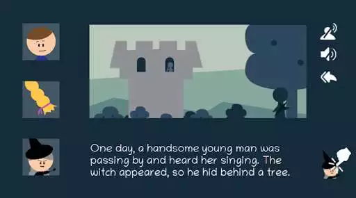 Play Rapunzel Short Story - Interactive Book as an online game Rapunzel Short Story - Interactive Book with UptoPlay