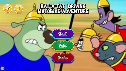 Play Rat-A-Tat Cartoon Game : Driving Hero as an online game Rat-A-Tat Cartoon Game : Driving Hero with UptoPlay