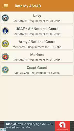 Play Rate My ASVAB  and enjoy Rate My ASVAB with UptoPlay