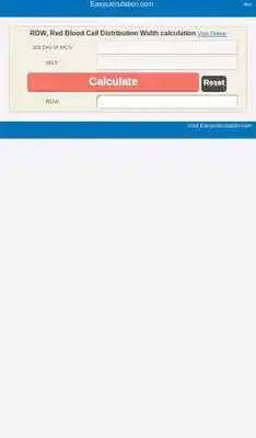 Play RBC Distribution Width Calci Play RBC Distribution Width Calci