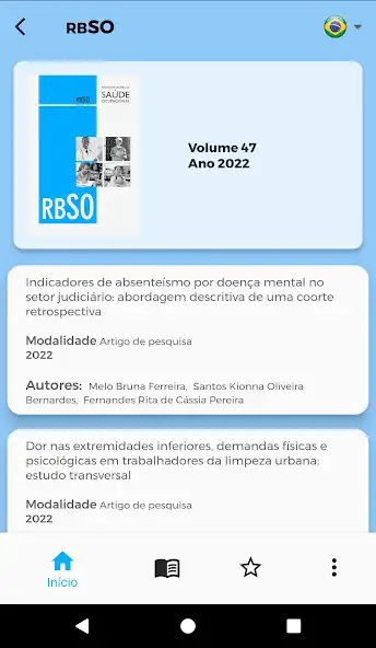 Play RBSO - Rev Bras Saúde Ocup as an online game RBSO - Rev Bras Saúde Ocup with UptoPlay