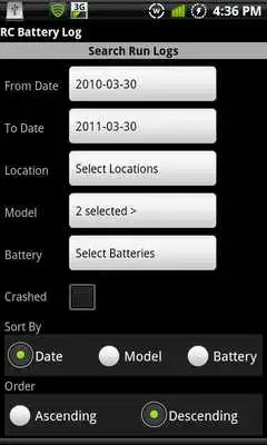 Play RC Battery Log Play RC Battery Log
