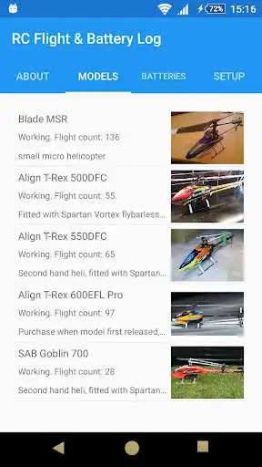 Play RC Flight and Battery Log  and enjoy RC Flight and Battery Log with UptoPlay