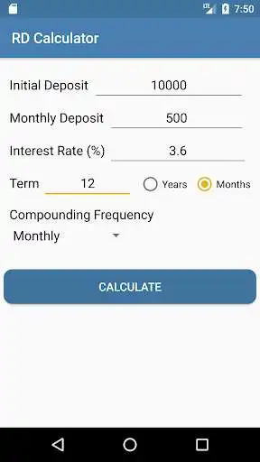 Play RD Calculator: Savings Calculator  and enjoy RD Calculator: Savings Calculator with UptoPlay