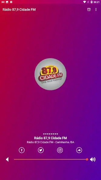 Play Rádio 87,9 Cidade FM as an online game Rádio 87,9 Cidade FM with UptoPlay