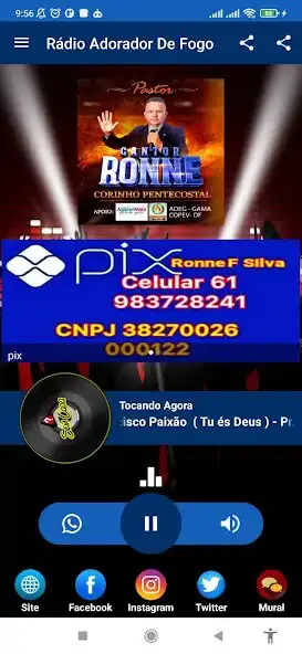 Play Rádio Adorador de Fogo as an online game Rádio Adorador de Fogo with UptoPlay