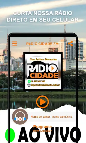 Play Rádio Cidade FM  and enjoy Rádio Cidade FM with UptoPlay