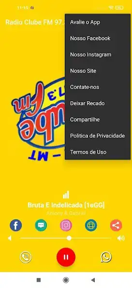 Play Rádio Clube 97 FM - Sapezal MT as an online game Rádio Clube 97 FM - Sapezal MT with UptoPlay