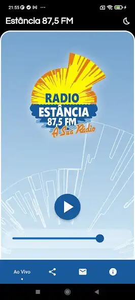 Play Rádio Estância 87,5 FM  and enjoy Rádio Estância 87,5 FM with UptoPlay