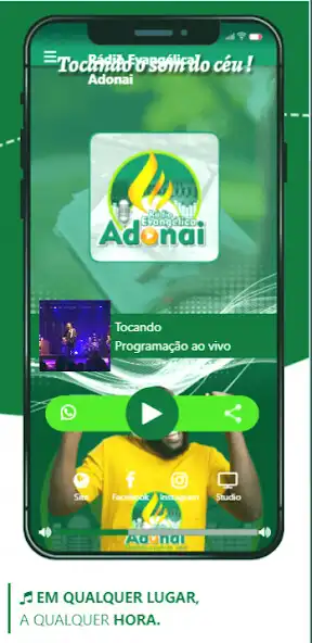 Play Rádio Evangélica Adonai as an online game Rádio Evangélica Adonai with UptoPlay